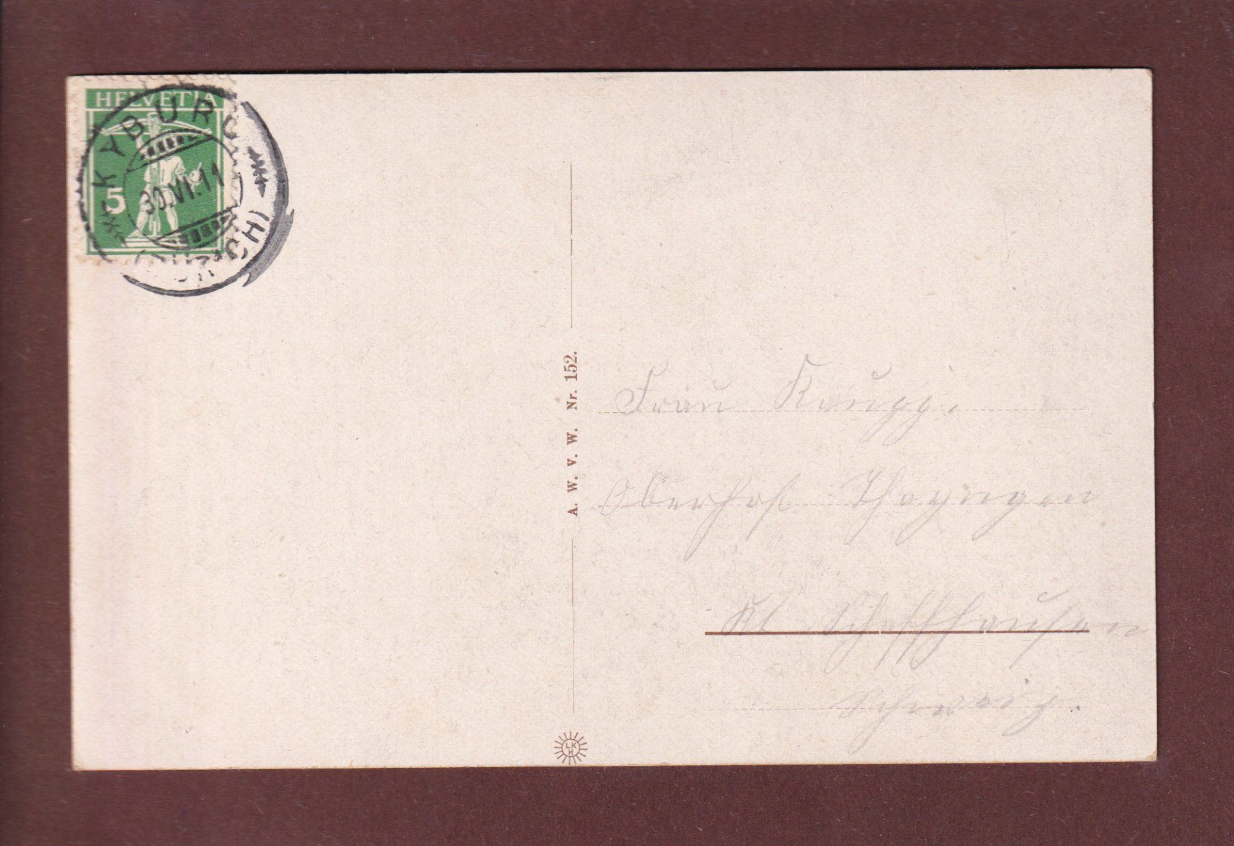 Cartoline postali: KYBURG - 19111 – Usato da Pully venduto da nicecards 1