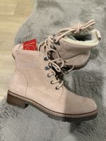 Neue rosa Schnürstiefel mit Teddyfell Futter Gr.38