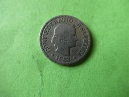 Schweiz 1883, 5 Rappen