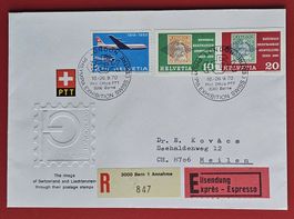 PHILYMPIA LONDON ENGLAND SWISS CENTRE R EXPRESS MEILEN 1970