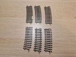 Märklin 6 x 2123 Gebogenes gleis K H0