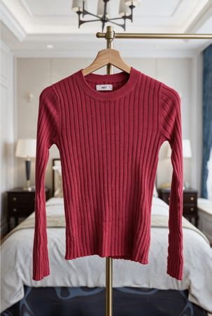 Rippenstrickpullover Wollmischung