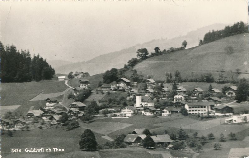 Cartoline postali: Goldwil ob Thun + 1959 – Usato da Emmenbrücke venduto da teestube