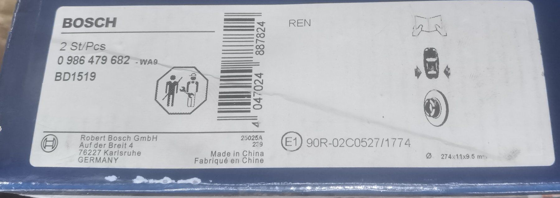 Tutti pezzi di ricambio auto: Bremsscheibe Bosch 2stk – Nuovo (secondo la descrizione) da Aesch LU venduto da Cubic