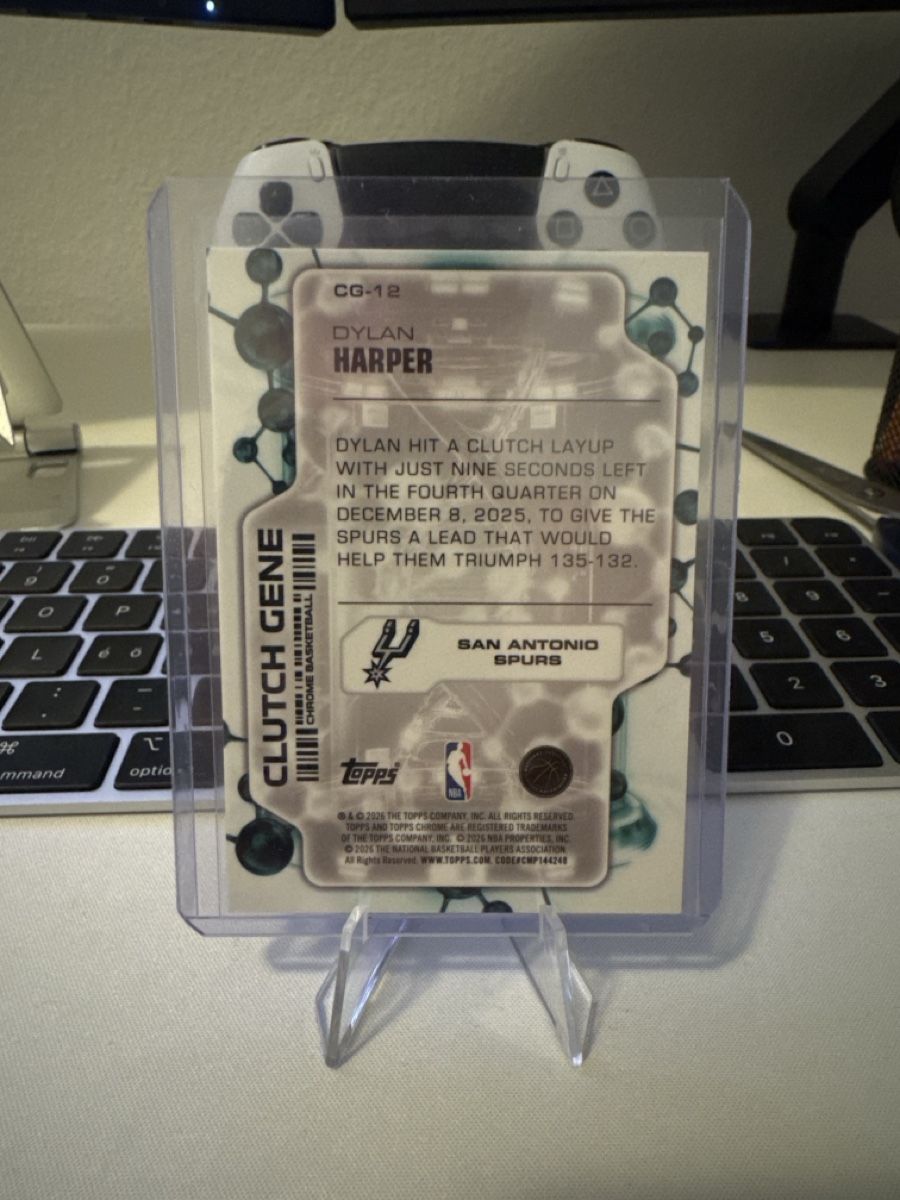 Topps Carte collezionabili: Dylan Harper Topps Chrome Clutch Gene – Usato da Dulliken venduto da alpi.cards 1