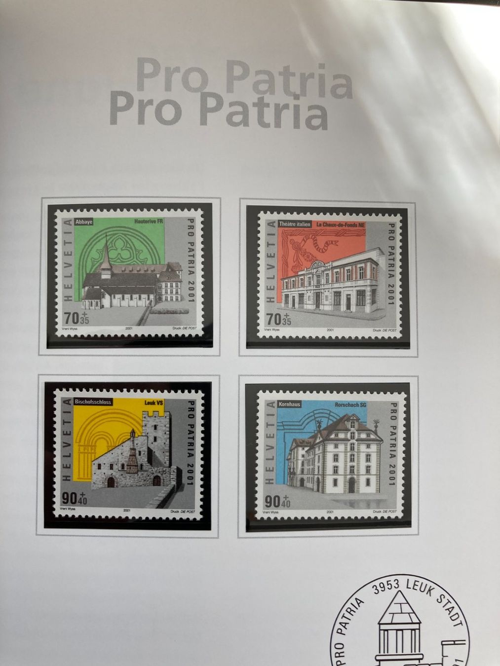 Tutti i francobolli: Schweiz 2001 Jahrbuch postfrisch vollständig – Nuovo (secondo la descrizione) da Liestal venduto da schnueps 2