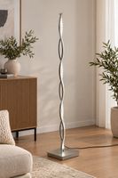 B-Leuchten LED Design-Stehlampe – 141 cm – Silber