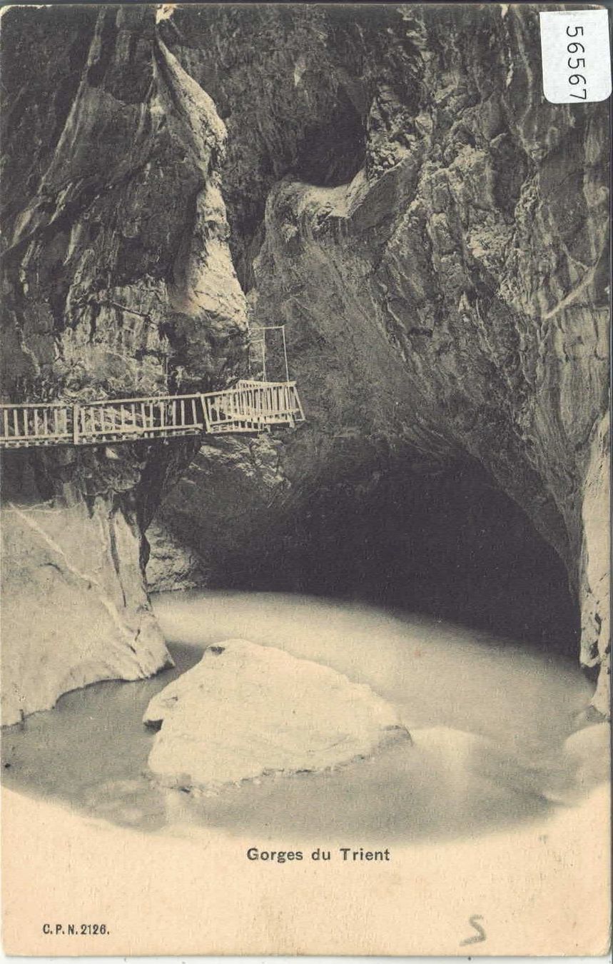 Ansichtskarten: Vernayaz - Gorges du Trient – Gebraucht aus Ettingen von Kartenplanet