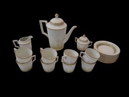 Porzellan Kaffeegeschirrset mit goldenem Rand ab CHF 29.-