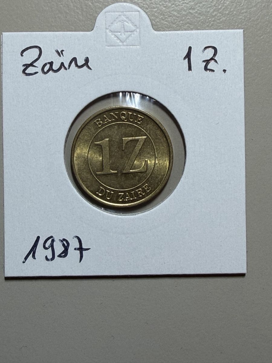 Toutes les monnaies: Zaïre - 1 zaire - 1987 – D'occasion à Payerne par Mike1682