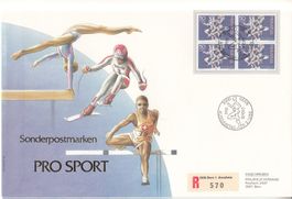 SBK W65 im 4er-Block FDC Grossbrief