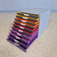 Durable Varicolor 10 Schubladenstock Fächerbox Organizer