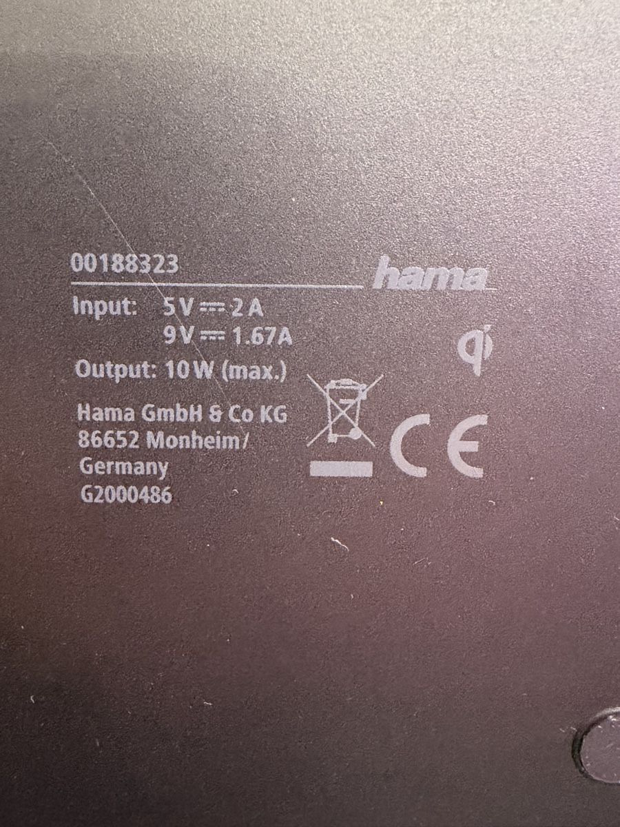 Hama Ladegeräte: Hama Wireless Charger Ladestation Smartphone – Neu (gemäss Beschreibung) aus Alpnach Dorf von MiKoMarkt 2