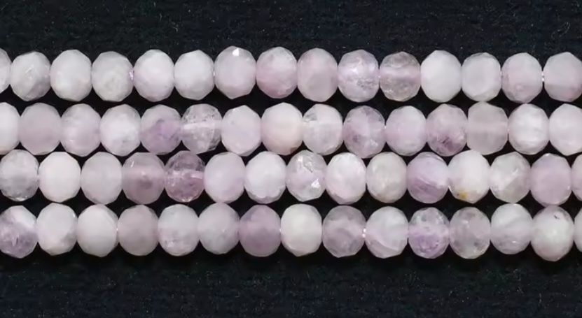 Mineralien & Heilsteine: Kunzit facettiert 3, 3mm. Strang – Neu und originalverpackt aus Menziken von Mirager 2