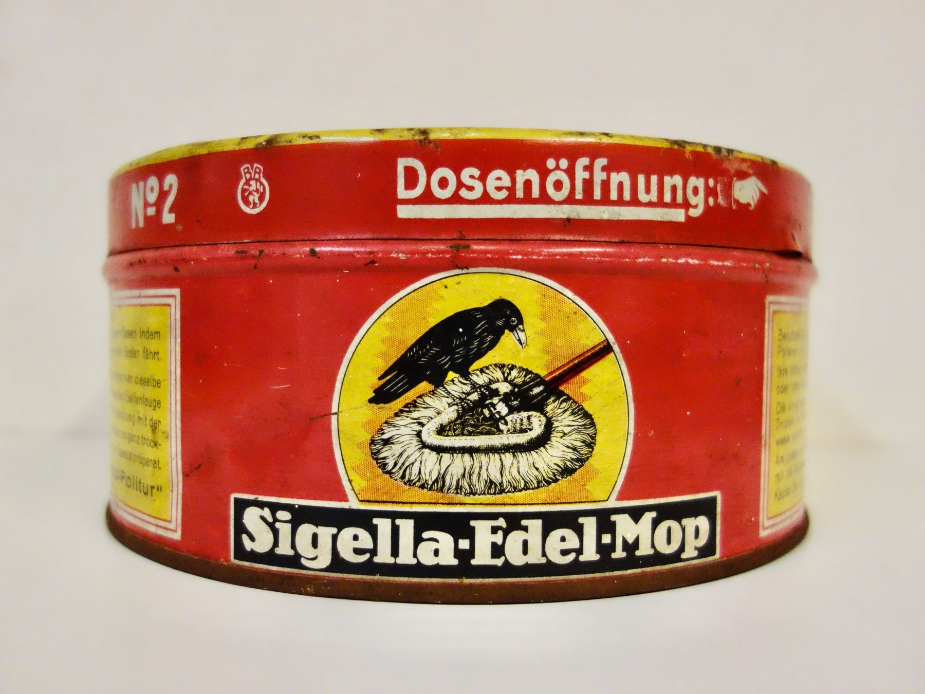 Tutte le decorazioni: alte Blechdose Dose Blech SIGELLA EDEL-MOP - D.R.G.M. – Usato da Kerzers venduto da bottlesandboxes 3