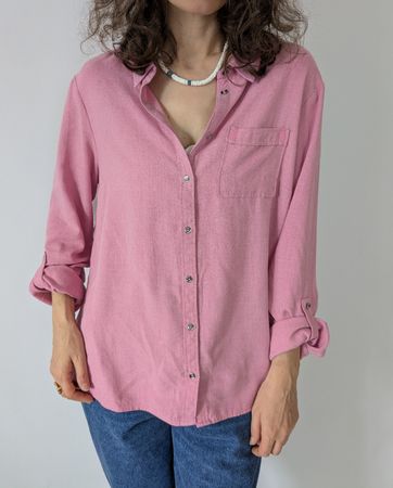 Damen Hemd Cecil rosa langarm Viskose M/L