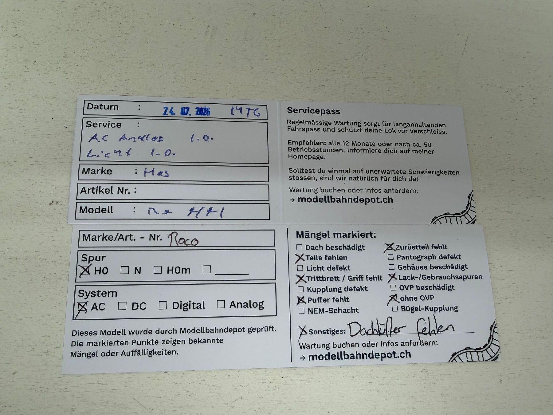 Modellini di ferrovie: SBB EW 2 Personenzug Hag/Roco – Usato da Büsserach venduto da ModellbahnDepot 2
