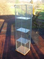 Standvitrine aus Glas