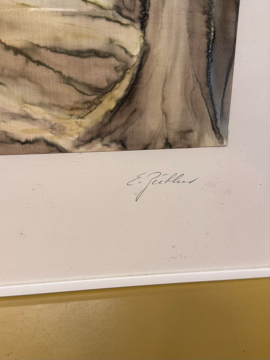 Dipinti: Seiden Bild Hand signiert  – Usato da Schlieren venduto da Freundlich02 4