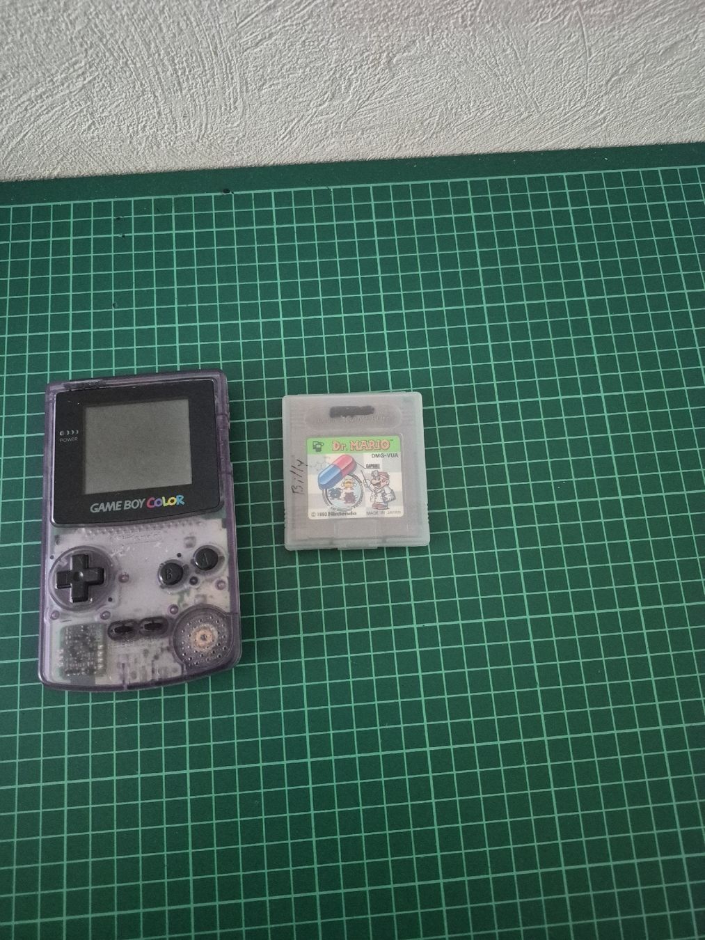 Nintendo Console: Game Boy Color transparent purple + Dr. Mario bundle – Usato da Meyrin venduto da Retro-GZ