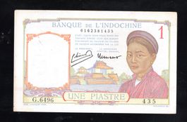 French Ind. 1 piastres gut erhaltung AU+