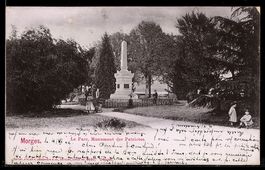 AK Morges, Le Parc, Monument des Patriotes