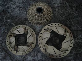Shimano Ultegra Kassette und Bremsscheiben