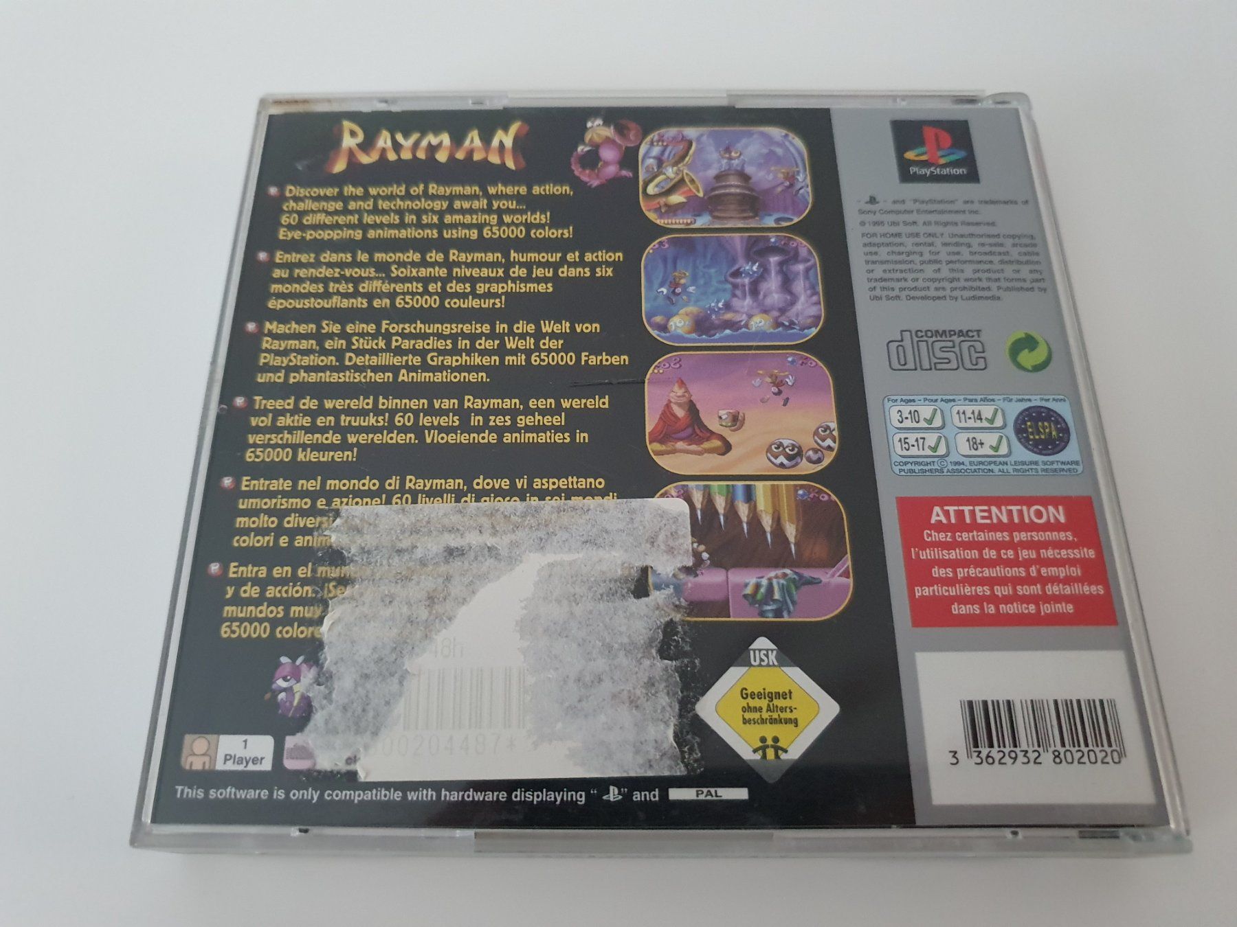 Giochi: Rayman (PS1) – Usato da Puidoux venduto da Svreber 1