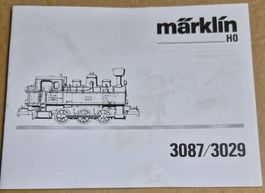 Märklin Betriebsanleitung 3087 / 3029