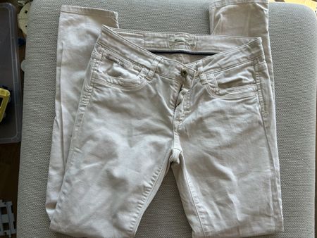 Massimo dutti beige jeans size 38(s) 