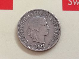 5 Rappen 1901 ss, nur 3,0 Mio!