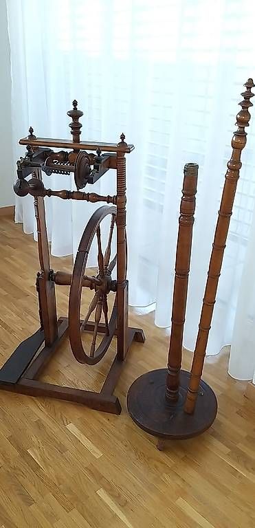Ruote per filare: rouet avec sa quenouille – Usato da Morges venduto da rem_vkg8