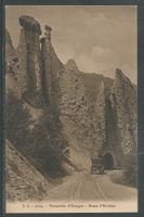 Carte P de 1923 ( Pyramides d'Useigne -Route d'Evolène )