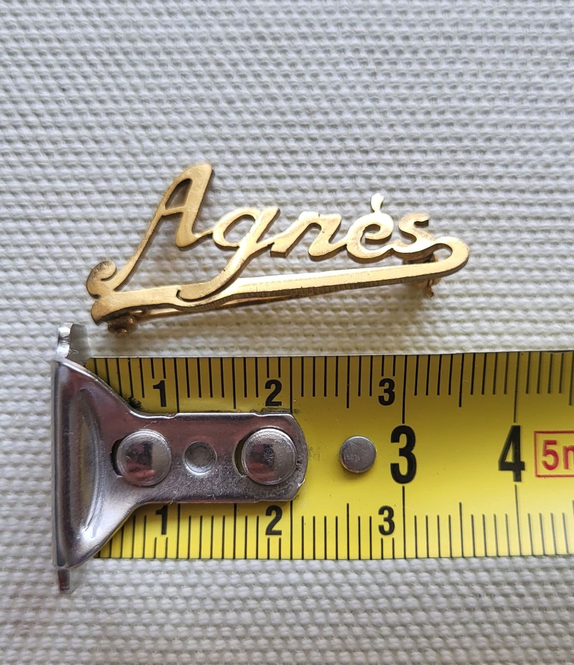 Spille & Fermagli: Broche vintage doré "Agnès" – Usato da Cortaillod venduto da Amira_Nad 2