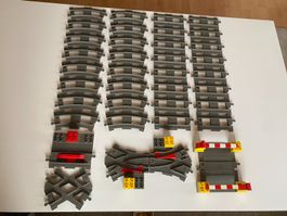 Lego Duplo Schienen, Weichen, Bahnüberhang und Kreuzung