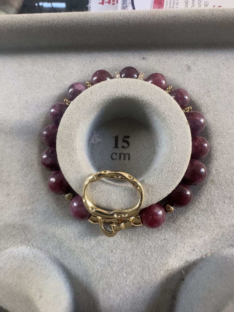 Bracciali & Braccialetti: Armband mit Granat Rodolith  – Nuovo e nell'imballaggio originale da Kriens venduto da Hortensie6 4