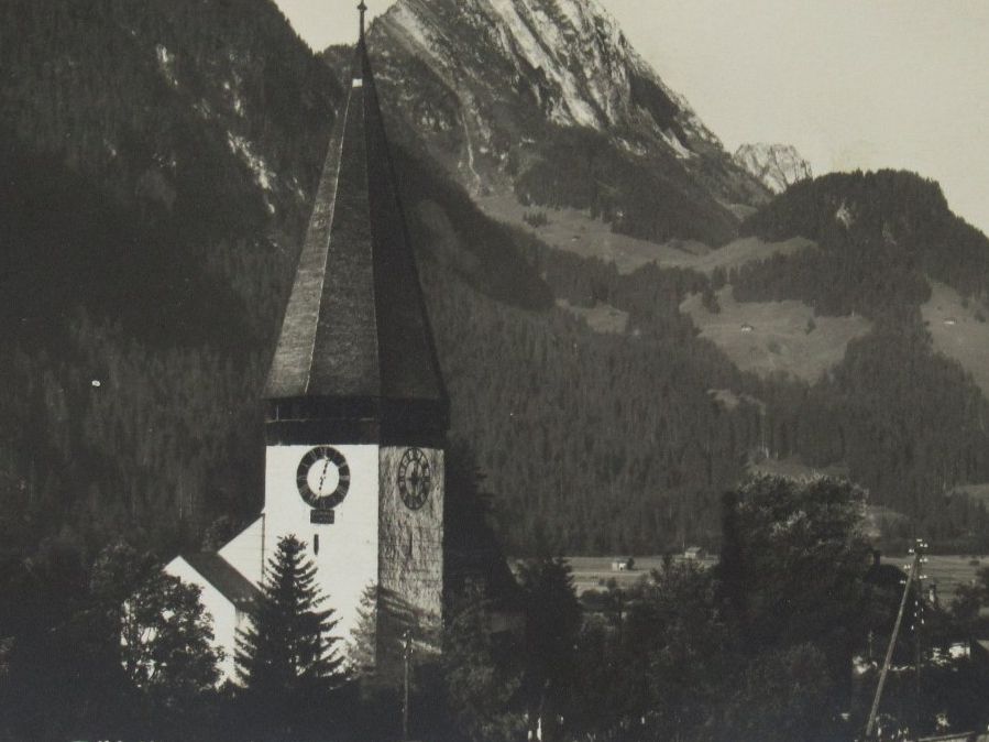 Cartoline postali: Saarnen , Rüblihorn , Kirche 1929 – Usato da Grenchen venduto da Bluemchen1900
