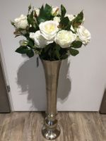 Kunstpflanze/Rosen Farbe weiss