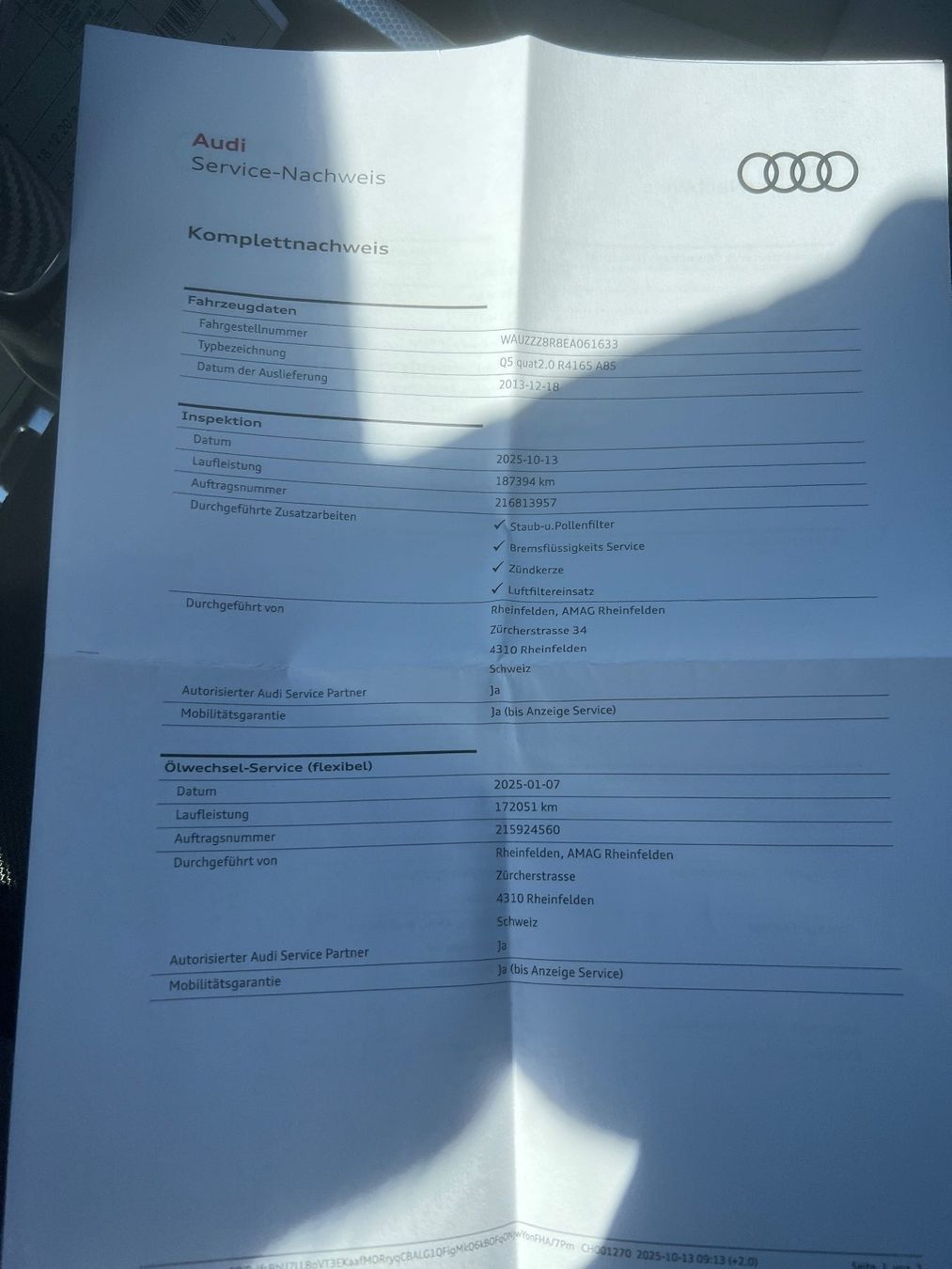 Audi Automobili: Audi Q5 2.0 TFSI – Usato da Otelfingen venduto da hof74 9