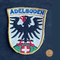 Aufnäher Adelboden Adler gestickt, 50er/60er Jahre, Vintage
