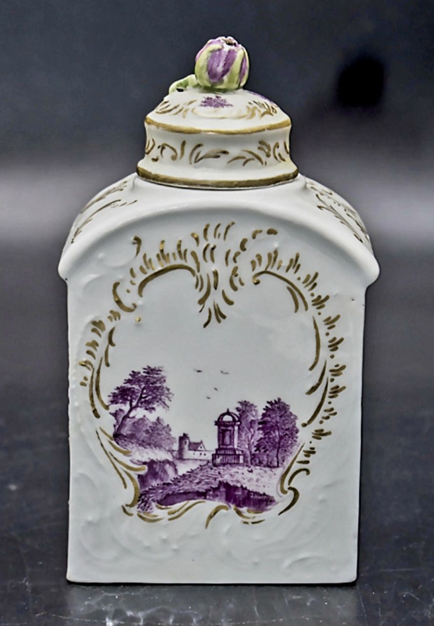 Zuckerdosen: Meissen Teedose Purpur 1750 – Gebraucht aus Opfikon von koiliebhaber 2