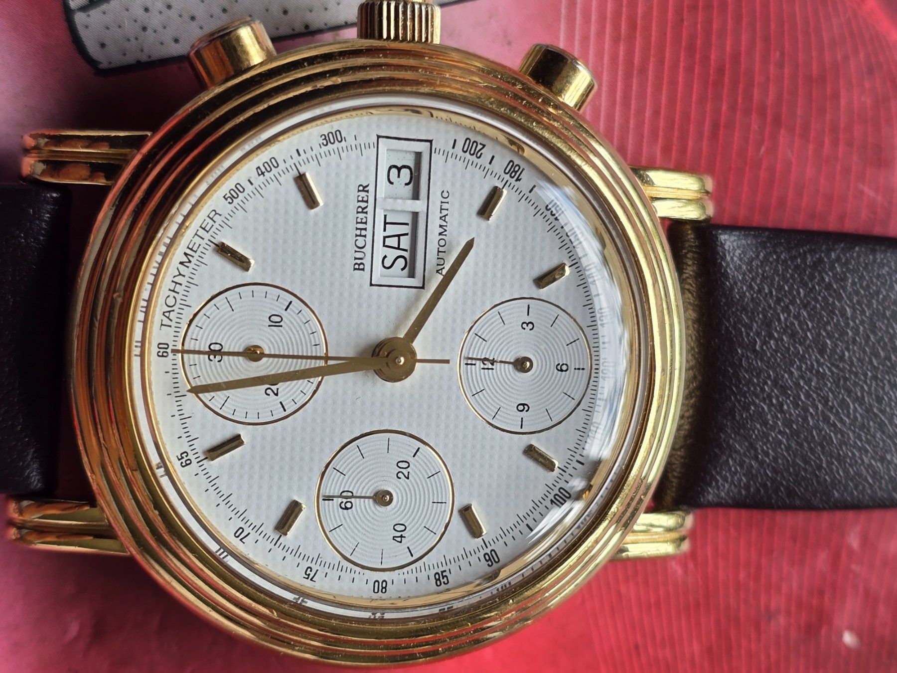 Bucherer Orologi: 231 Bucherer Chronograph Day Date Valjoux 7750 – Usato da Muri AG venduto da Corredor 3