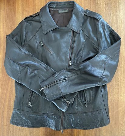 Braune Echtlederjacke von PAQUITO, Gr. 50, unisex
