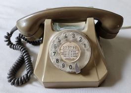 Schweizer PTT Wählscheibentelefon Vintage 70er