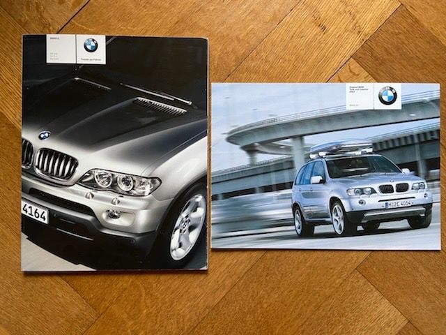 BMW X5 Konvolut Prospekt & Zubehör 2003 deutsch brochure lot
