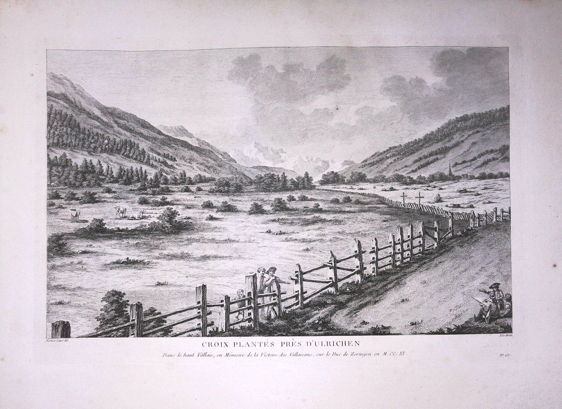 Gravures: Ulrichen Goms Originalkupferstich  1780 – D'occasion à Rafz par Helvet32