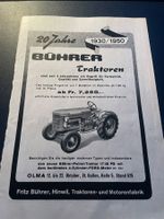 Antike Traktorenwerbung 20 Jahre Bührer Petrol 17/40PS Olma