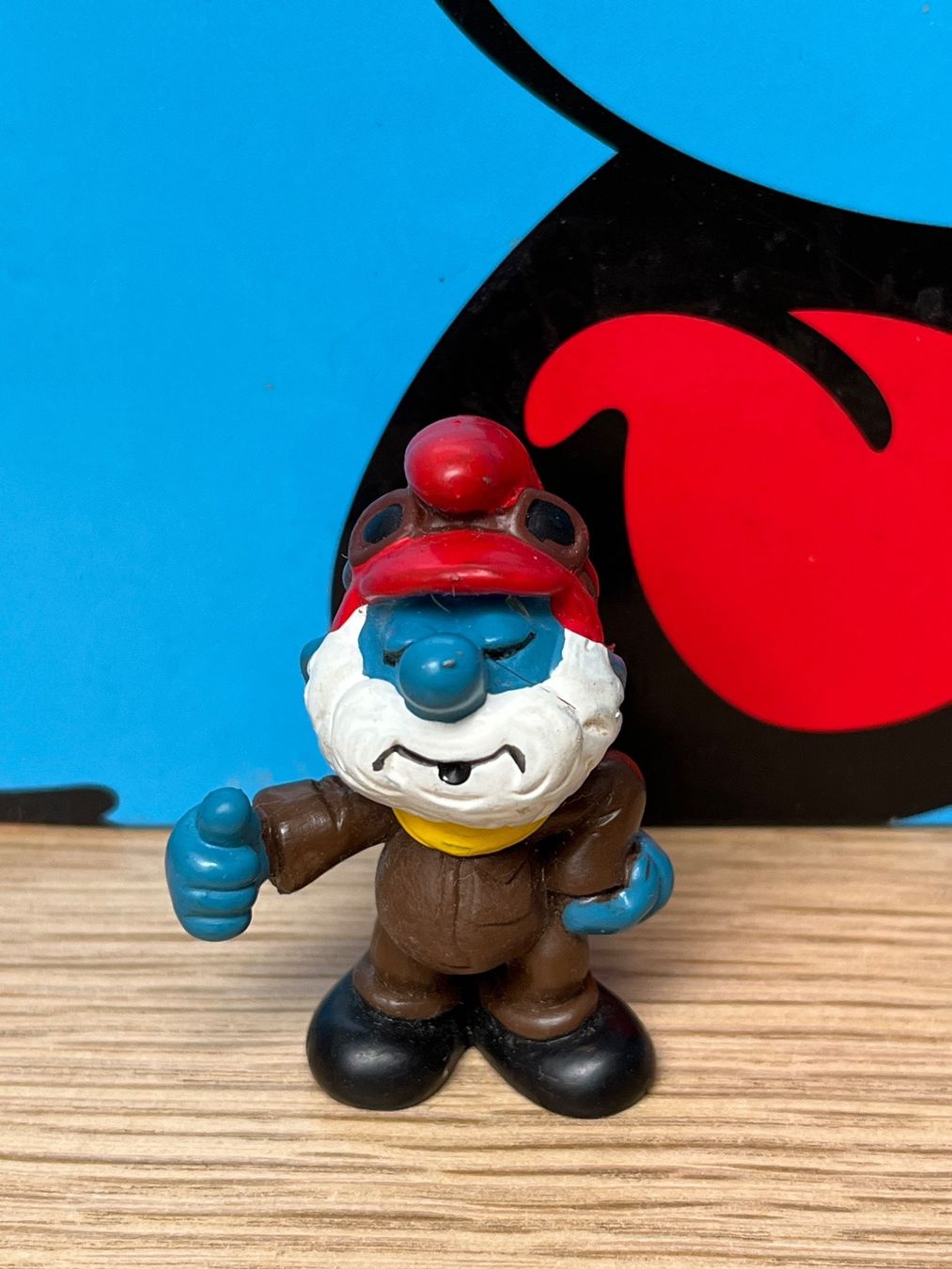 Schleich Statuette: Papa Schlumpf als Pilot – Usato da Lyss venduto da Duckszone