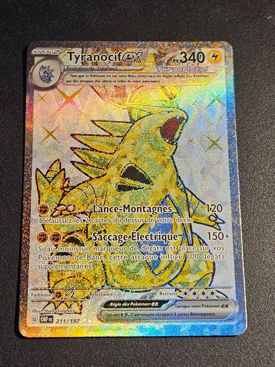 Tyranocif Ex FA 211/197 Flammes Obsidiennes FR NEUVE