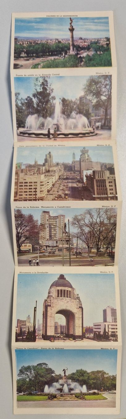 Cartoline postali: Mexiko Stadt Panorama 12 Ak-Leporello – Usato da Melchnau venduto da Fishel 1